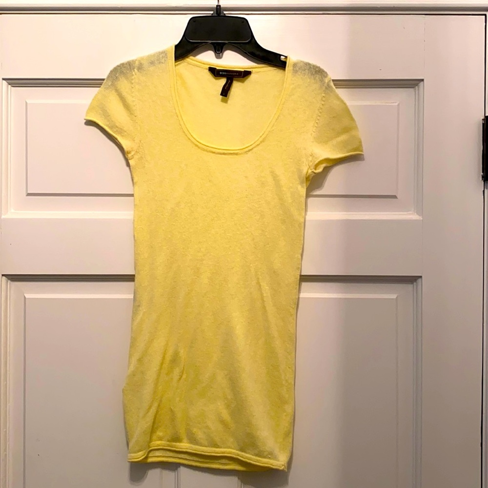 BCBG Yellow Dress Tee